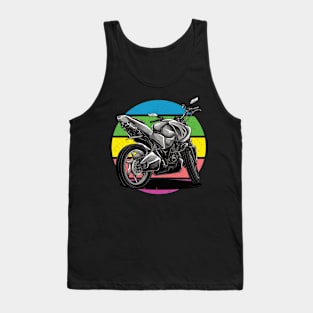 Vintage design motorcycle colors Tank Top